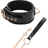Bondage BEGME BLACK EDITION Kábel nagyméretű nyakgyűrűvel