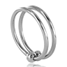 BDSM fém péniszgyűrű METAL HARD Double Glans Ring 28MM