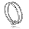 BDSM fém péniszgyűrű METAL HARD dupla gyűrű 30mm