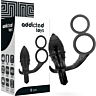 BDSM Anális Plug ADDICTED TOYS Dupla Fekete Gyűrűvel