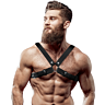 Férfi Hám FETISH SUBMISSIVE ATTITUDE - Állítható Eco-bőr