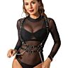 Body harness SUBBLIME FETISH láncokkal és pántokkal
