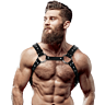 Férfi Hám FETISH SUBMISSIVE ATTITUDE - Eco-bőr