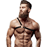 Férfi Harness FETISH SUBMISSIVE ATTITUDE | Keresztpántos Eco Bőr