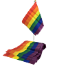 Fun item PRIDE zászló banner a büszkeség színeivel
