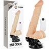 Realista Vibrátor BASECOCK 20 cm Rugalmas Kialakítással