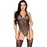 Bodysuit Leg Avenue 89360 harisnyatartóval és nyitott hátsó résszel