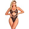 SUBBLIME Átlátszó Csipke Mintás Bodysuit