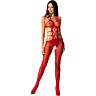 Bodystocking PASSION WOMAN BS084 csipkével és átlátszósággal