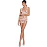 Bodystocking Bodystocking Passion Woman BS089 térhálóval és áttetsző részletekkel
