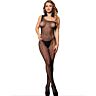 Bodystocking SUBBLIME - 952037 Egyvállas hálós bodystocking gyémántokkal