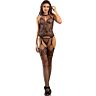 Virágmintás Crotchless Bodystocking SUBBLIME