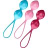 Silicon golyók SATISFYER LOVEBALLS TRAINING SET 2 három különböző súlyú golyóval