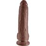 King Cock 9" Realisztikus Pénisz Barna 22,9 cm