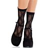 Térdharisnya LEG AVENUE - BLACK LACE BOW