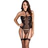 Lingerie S Pleasures virágos fűző szett