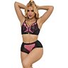 Lingerie szett SUBBLIME - 955588 PINK PATENT LEATHER MESH