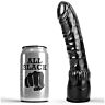 Dildo ALL BLACK 20 cm valósághű formával