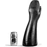 Dildo ALL BLACK Fisting 39 CM - Rugalmas és részletes kialakítás
