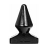 BDSM Anal Plug ALL BLACK 18,5 CM – Kúp alakú dizájn