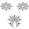 Dekoratív kiegészítő PETITS JOUJOUX GLORIA SET OF 3 csillogó kristályokkal