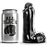 Dildo ALL BLACK 13 CM - Kényelmes kezdőknek