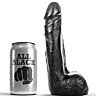 ALL BLACK Dildo 20 cm | Realisztikus élvezet