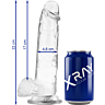Dildo X RAY 22 CM - Valódi érzet és tisztíthatóság