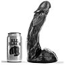 Dildo ALL BLACK 23 CM közepes méretben