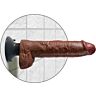 King Cock Vibrátor Golflabdával Reális Szerkezettel