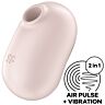 Vibrátor SATISFYER AIR PULSE Pro To Go 2 kettős légnyomással