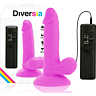 Rugalmas Dildo DIVERSIA 17 cm - távirányítóval
