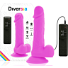 Rugalmas Vibráló Dildó DIVERSIA 20.5 CM