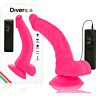 Rugalmas Vibráló Dildó DIVERSIA - 21.5 cm hosszú