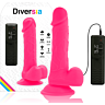 Rugalmas vibráló dildó DIVERSIA 20,5 cm