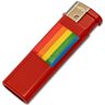 Öngyújtó PRIDE - LIGHTER RED LGBT zászlóval