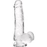 Dildo S Pleasures Jelly Dildo Transparent M - Kellemes érintés
