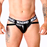 Jockstrap MACHO UNDERWEAR MX25NC fekete bőrhatású