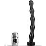 Anal gyöngyök ALL BLACK 41,5 cm változatos stimulációval