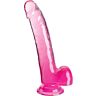 Dildo KING COCK 20.3 cm | Valósághű dizájn és erős szívóhatás