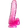 Valósághű pénisz KING COCK 13.5 cm szívókoronggal