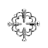 BDSM Pinza KINK METAL FLOWER NIPPLE CLAMPS