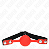 Mordázs KINK COLLAR & GAG Red Silicone Ball 4 cm