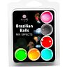 Brazilian Balls SECRETPLAY COSMETIC 6 db ízletes golyó