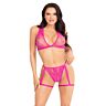Top és tanga szett LEG AVENUE 86148 Csipkéből
