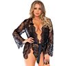 Lingerie Set Leg Avenue Teddy és Bata Floral