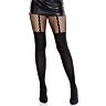 Harangszoknya Leg Avenue Garter Belt Effect Tights halszálkás részletekkel