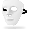 Álarc OHMAMA MASKS - Fehér, egységes méret