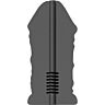 Masturbátor ALL BLACK Daddy részletes textúrával