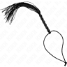 BDSM ostor KINK MINI SILICONE WHIP 6 Fekete Golyóval